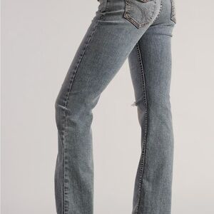REVICE Women's Boot Cut Jeans in Classic Gray